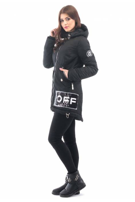 Ультрамодная парка 1837 с пайетками