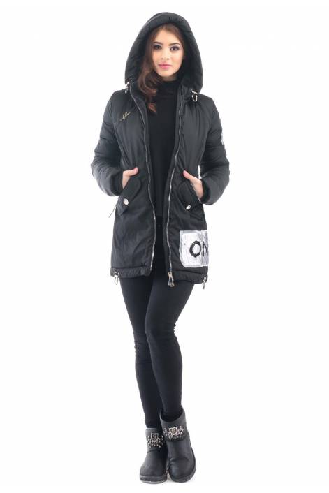 Ультрамодная парка 1837 с пайетками