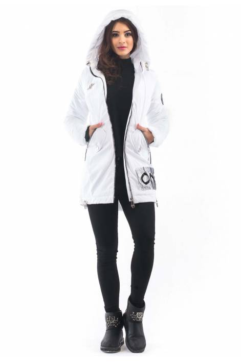 Ультрамодная парка 1837 с пайетками