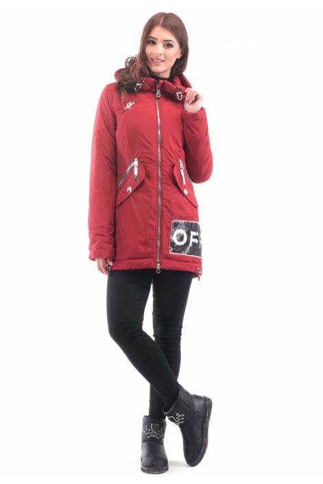 Ультрамодная парка 1837 с пайетками