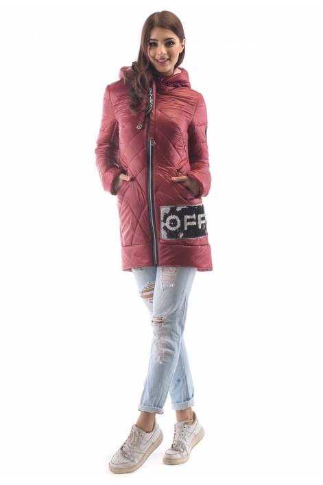 Demi-season long jacket 1819