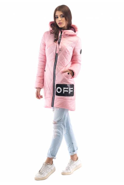 Demi-season long jacket 1819