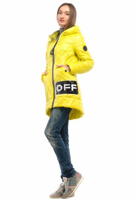 Demi-season long jacket 1819