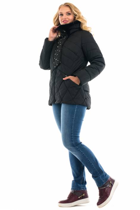 1852 –jacket with mink fur and large beads