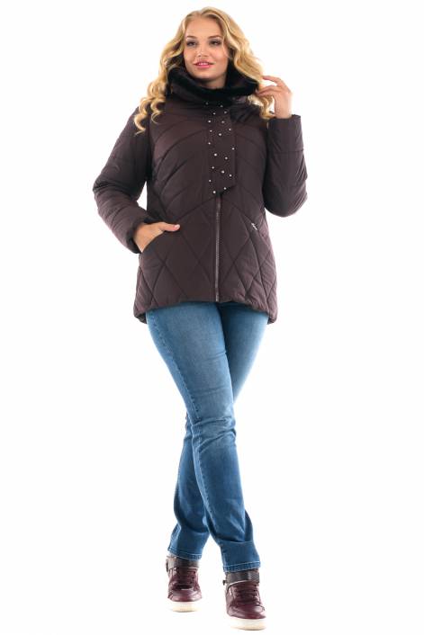 1852 –jacket with mink fur and large beads