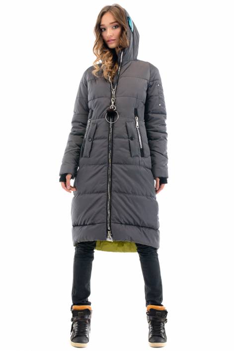 1839 – superstylish long coat- down jacket
