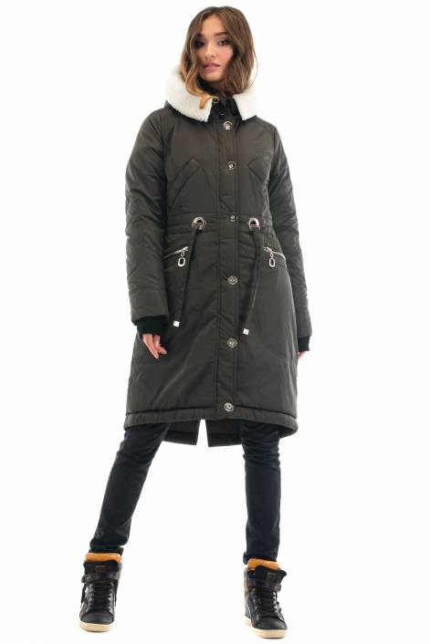 Elegant long park-coat 1987