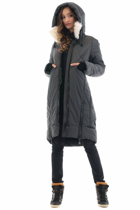 1880 - Down-jackets-midi with asymmetry in details – trend of the season 2017-2018