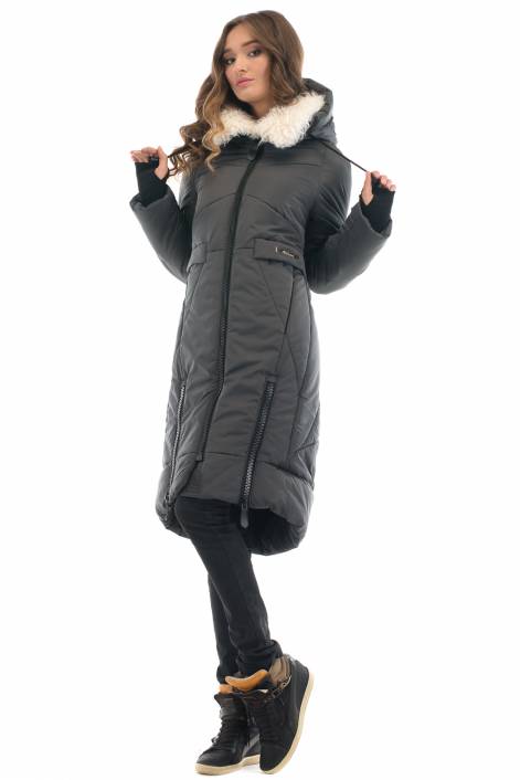 1880 - Down-jackets-midi with asymmetry in details – trend of the season 2017-2018