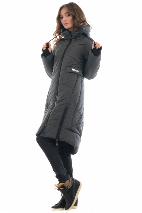 1880 - Down-jackets-midi with asymmetry in details – trend of the season 2017-2018