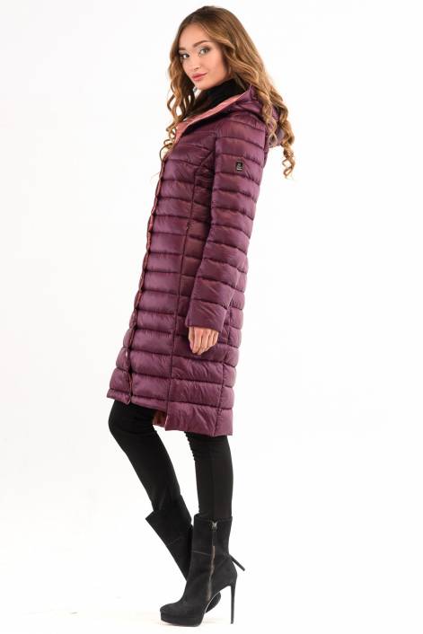 Подовжений пуховик №1754