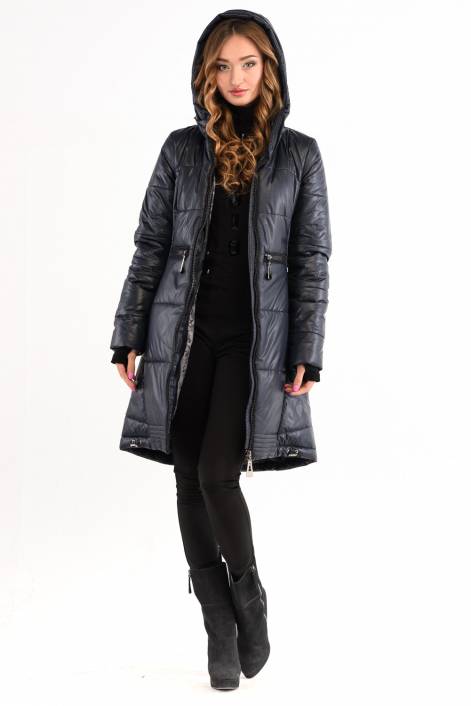 Fashionable elongated coat-down jacket 1772