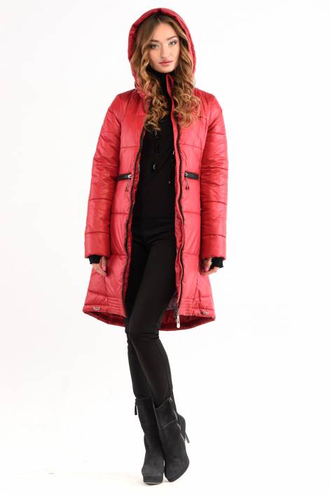 Fashionable elongated coat-down jacket 1772