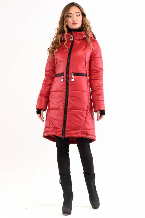 Fashionable elongated coat-down jacket 1772