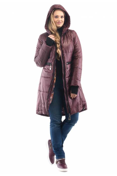 Fashionable elongated coat-down jacket 1772