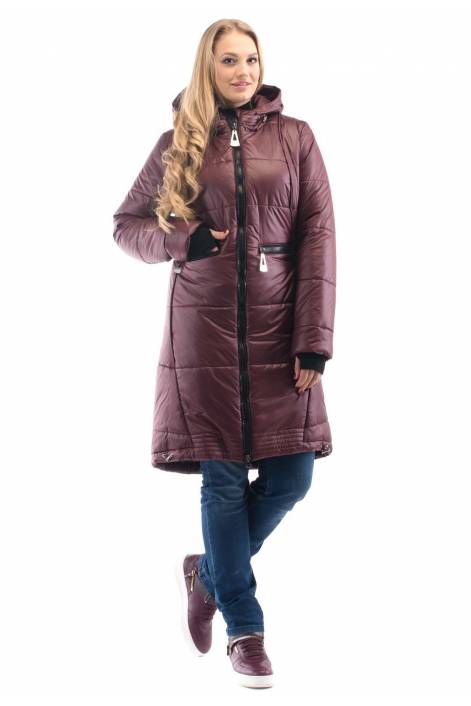 Fashionable elongated coat-down jacket 1772