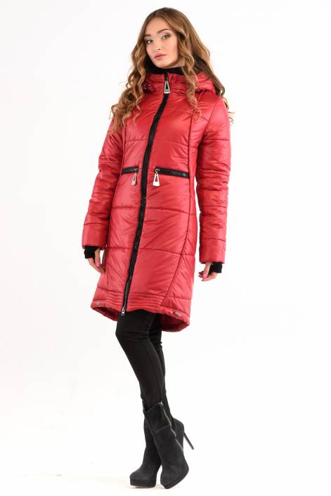 Fashionable elongated coat-down jacket 1772