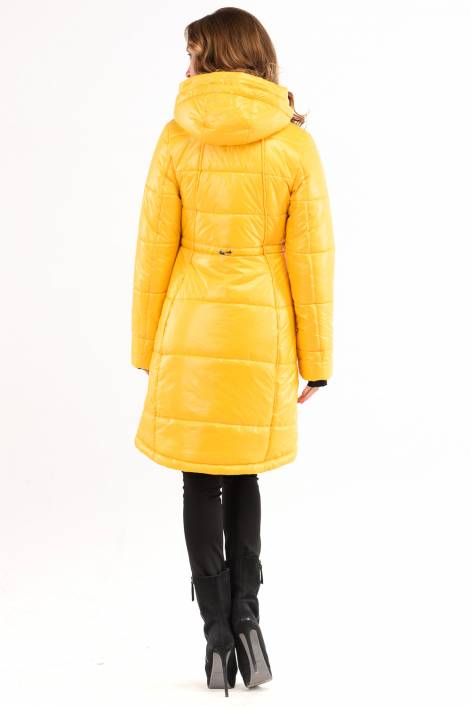 Модний подовжений пальто-пуховик 1772