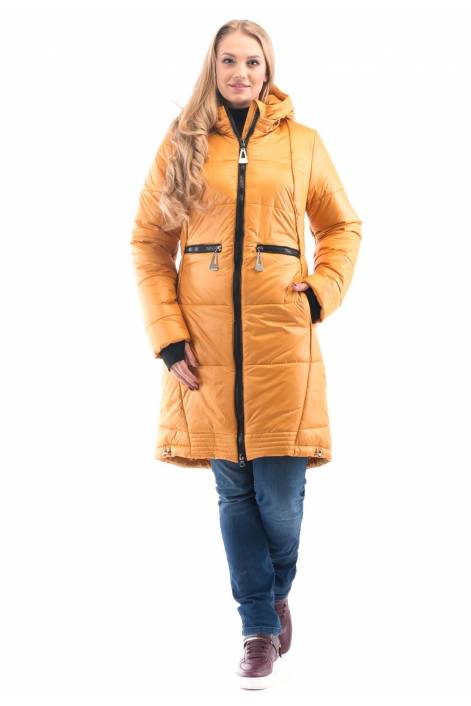 Fashionable elongated coat-down jacket 1772