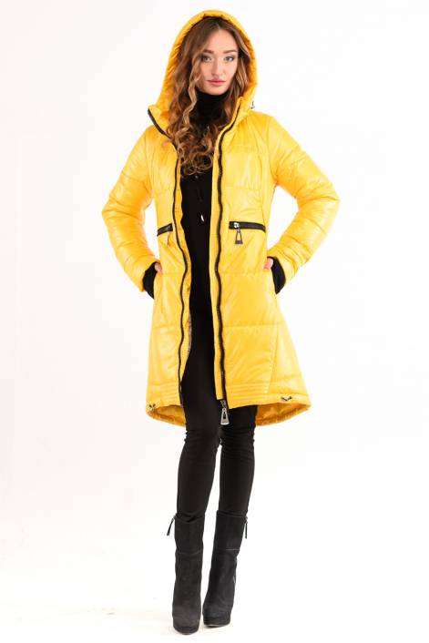 Fashionable elongated coat-down jacket 1772