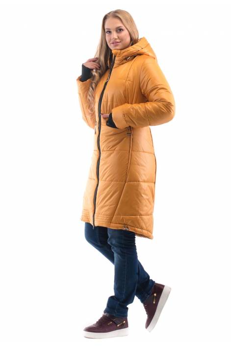 Fashionable elongated coat-down jacket 1772