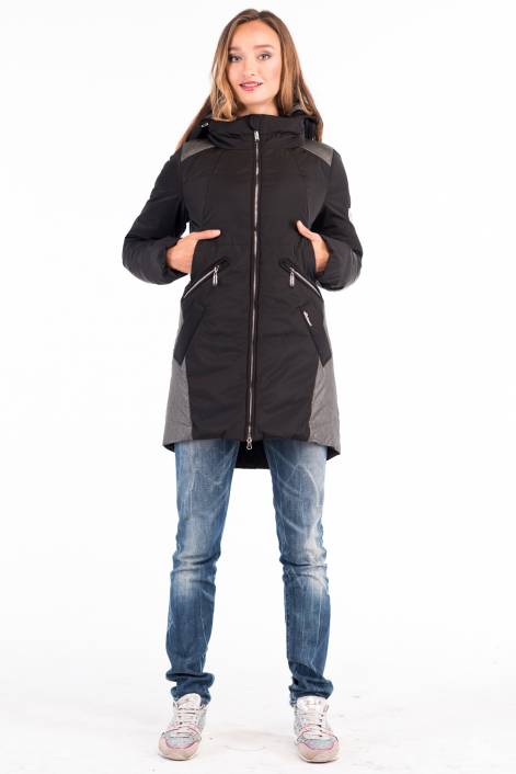 Two-color coat-jacket 1710