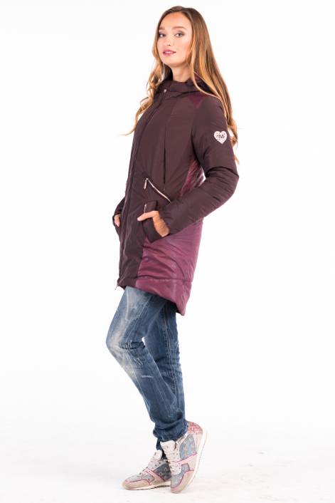 Two-color coat-jacket 1710