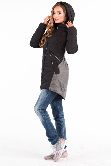 Two-color coat-jacket 1710