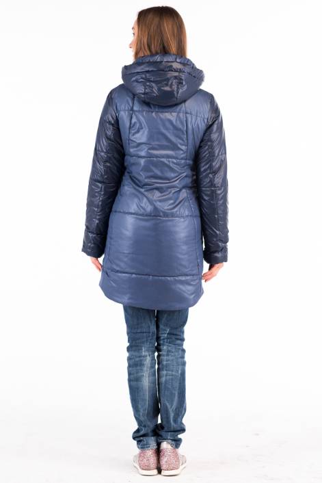 Двухцветная пальто-куртка 1710