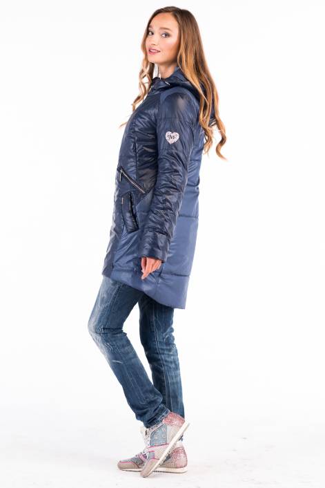 Two-color coat-jacket 1710