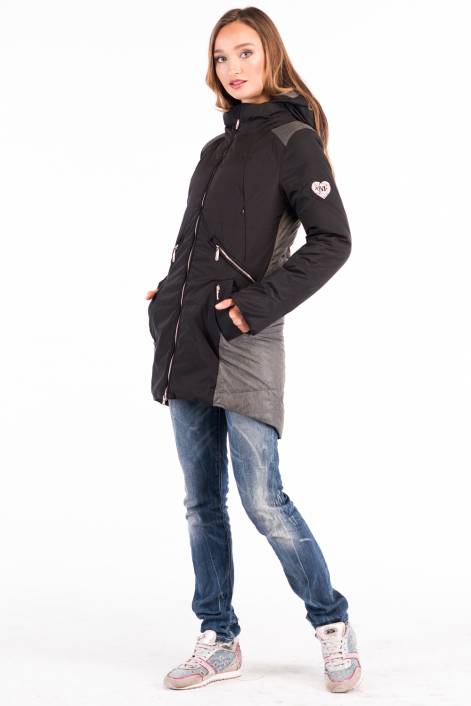 Two-color coat-jacket 1710