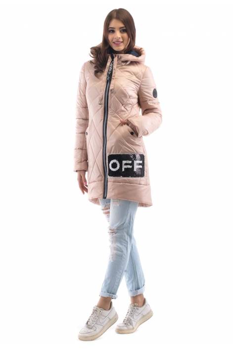 Demi-season long jacket 1819