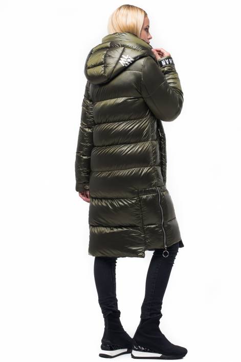 Trendy down jacket knee-length №1927