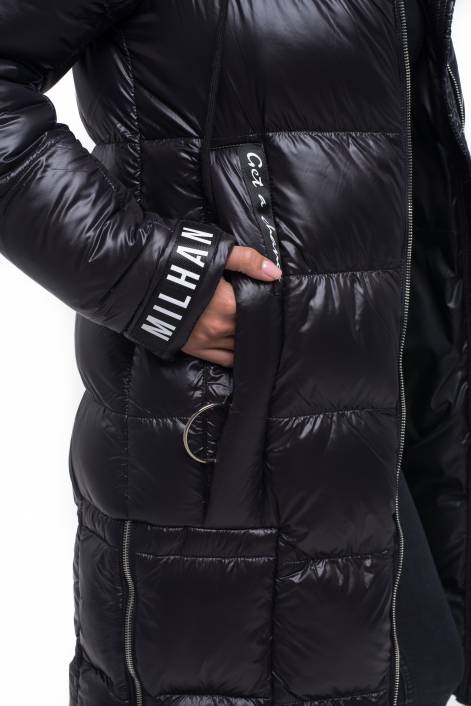 Trendy down jacket knee-length №1927