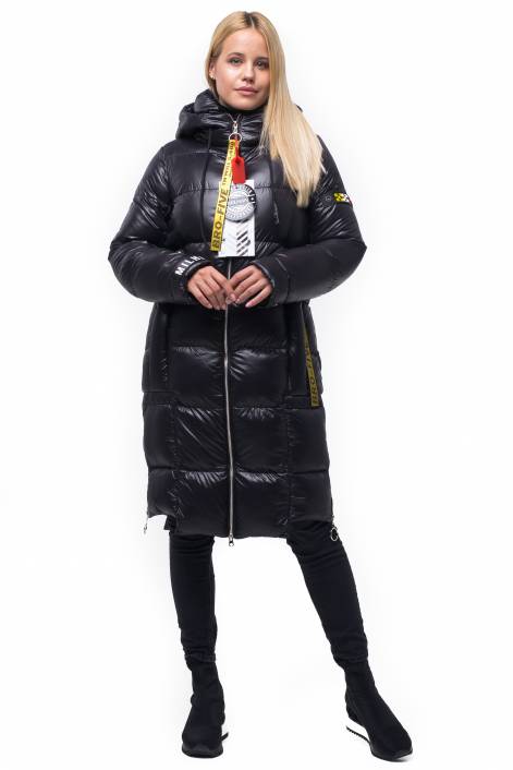 Trendy down jacket knee-length №1927