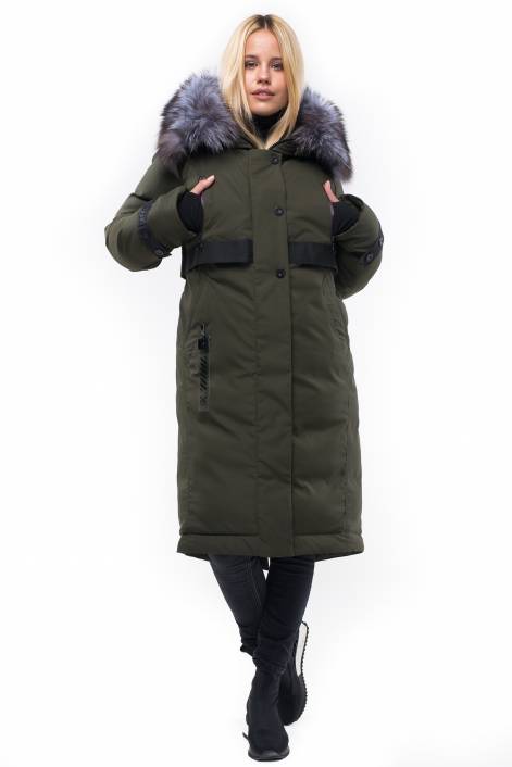 Down jacket-park below the knee length №1829