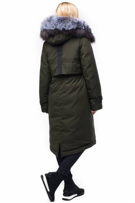 Down jacket-park below the knee length №1829