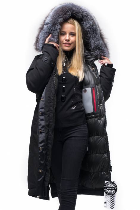 Down jacket-park below the knee length №1829