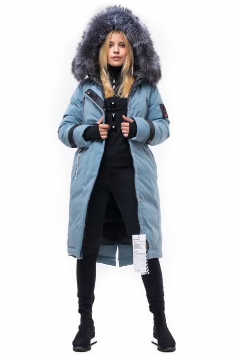 Down jacket-park below the knee length №1829