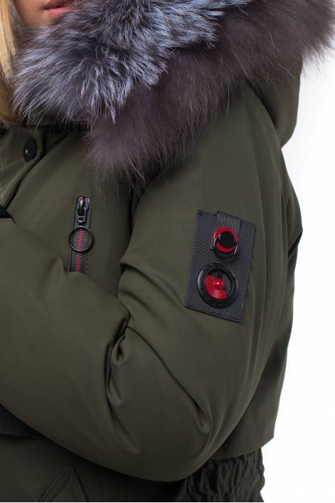 Down jacket-park below the knee length №1829