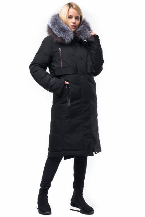 Down jacket-park below the knee length №1829