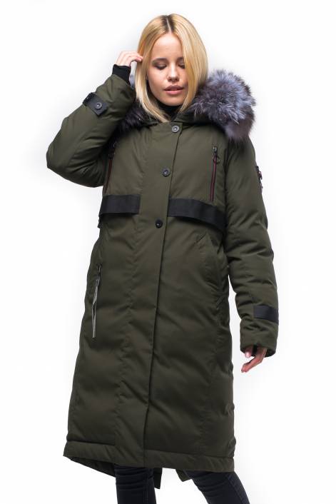 Down jacket-park below the knee length №1829
