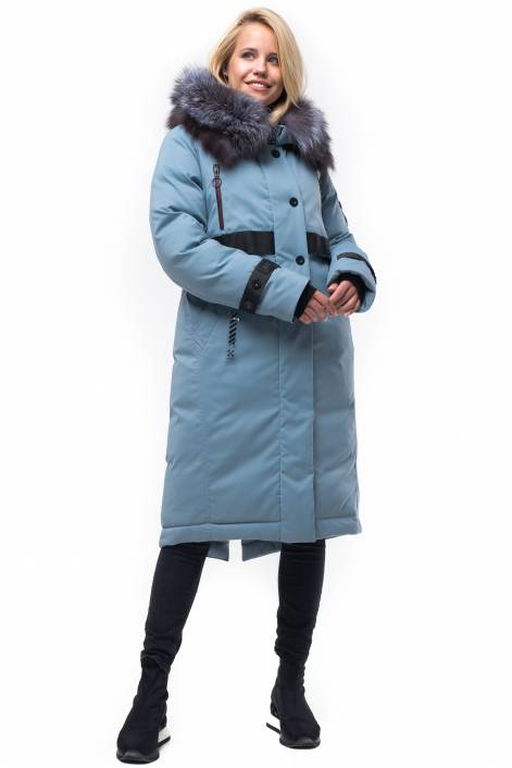 Down jacket-park below the knee length №1829