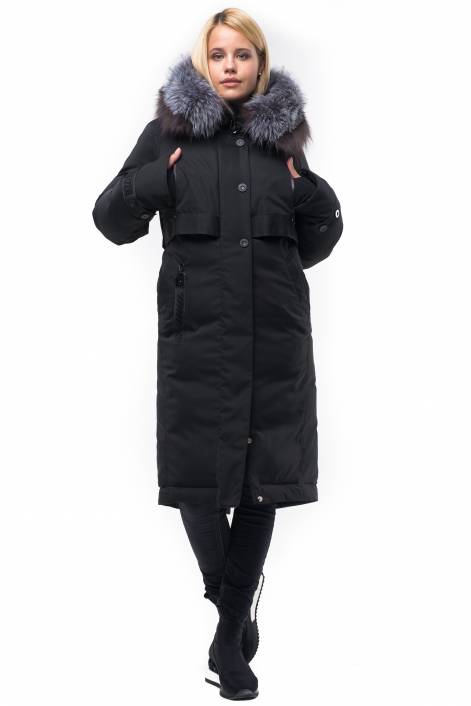 Down jacket-park below the knee length №1829