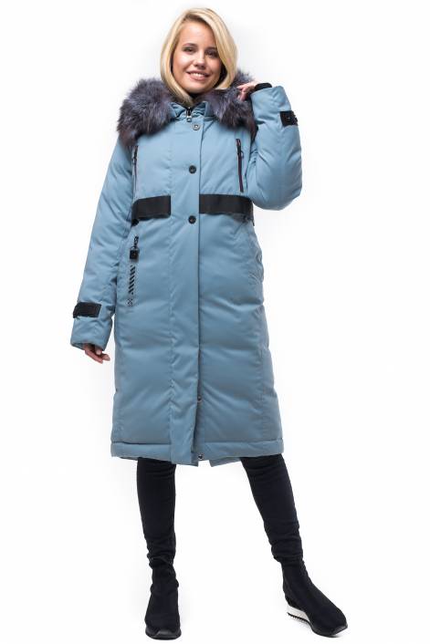 Down jacket-park below the knee length №1829