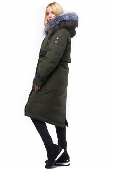 Down jacket-park below the knee length №1829