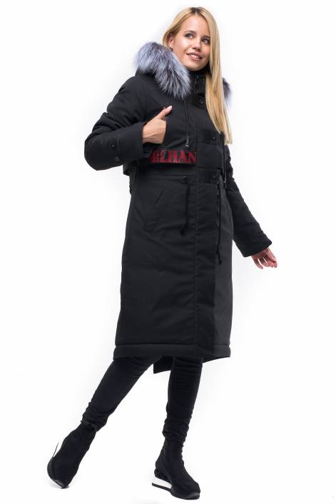 Пуховик-парка длиной ниже колена №1829-А