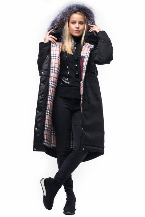 Пуховик-парка длиной ниже колена №1829-А
