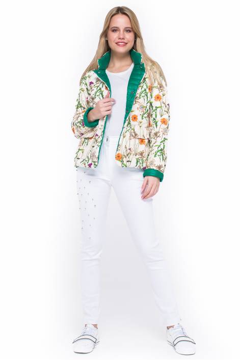 Двостороння коротка куртка №2133