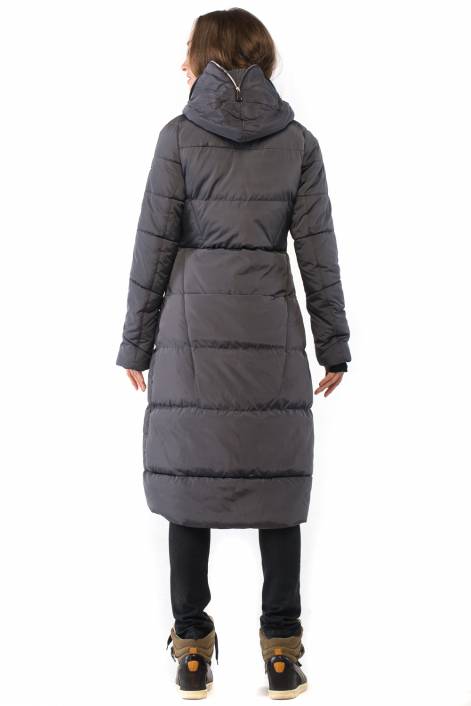 1839 - суперстильное длинное пальто-пуховик